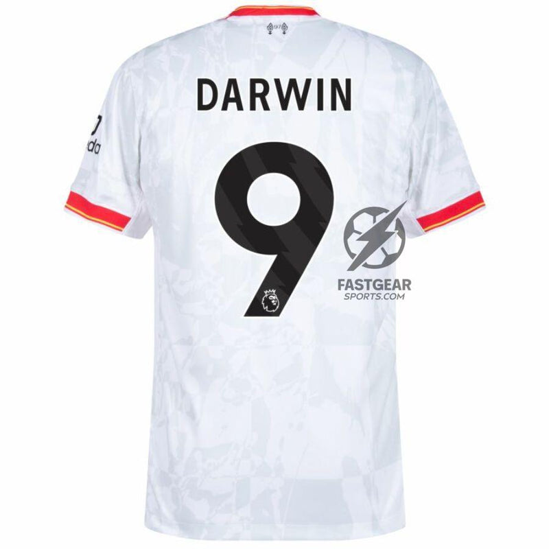 Liverpool Darwin 9 Away 2024/25 Patches UCL UEFA Foundation (Official Printing)