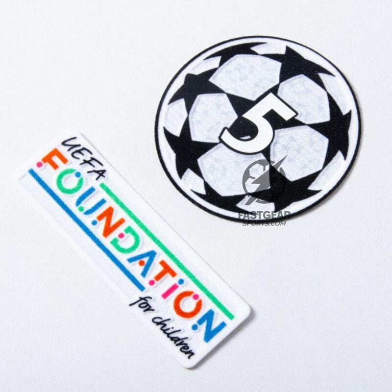 Barcelona Lamine Yamal 19 Home 2024/25 Patches UCL UEFA Foundation (Official Printing)
