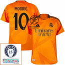 Real Madrid Modric 10 Away Fan Jersey 2024/25 Patches UCL UEFA Foundation (Official Printing)