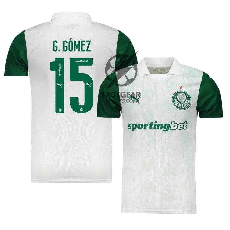 Palmeiras Away Gustavo Gomez 15 Fan Jersey 2025/26