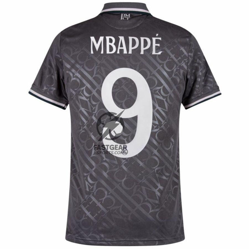 Real Madrid Third Fan Jersey 2024/25 Patches UCL UEFA Foundation (Official Printing)
