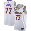 Luka Dončić Los Angeles Lakers Nike Unisex Swingman Jersey - Icon Edition - Gol, Purple, White