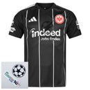 Eintracht Frankfurt Champions League Home Fan Jersey 2025/26 Patches UCL + 10th Anniversary UEFA Foundation
