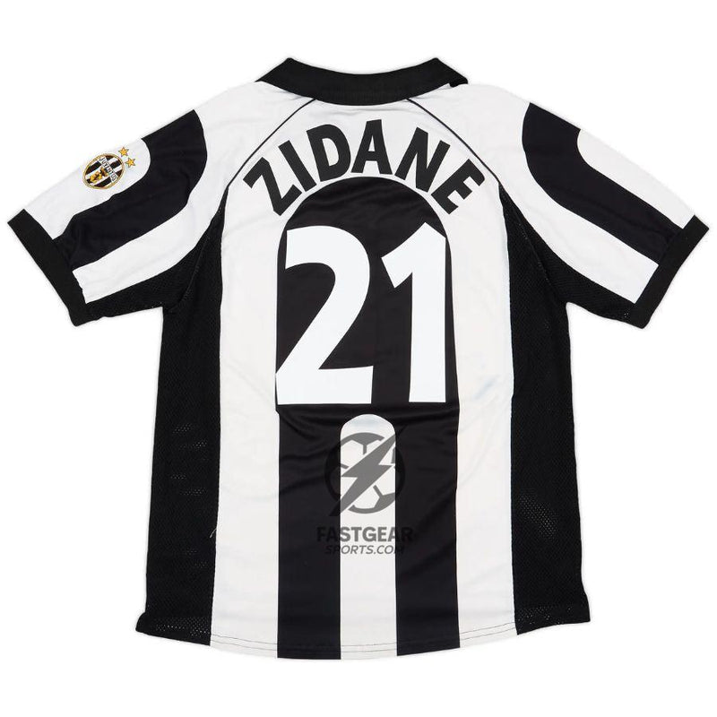 Zidane #21 Juventus Home Retro Jersey 1997/98