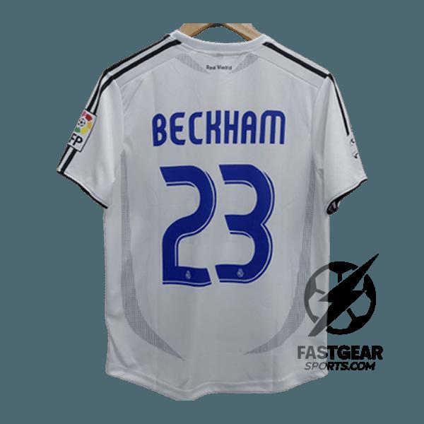 Beckham 2006-07 Real Madrid Home Jersey  Retro Collection