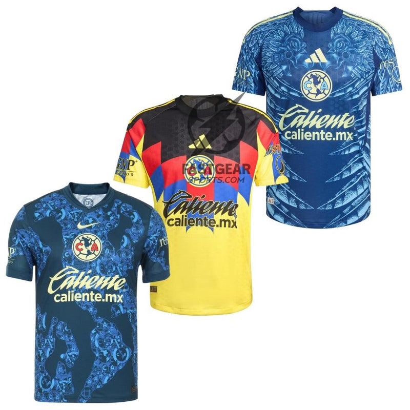 Club América Fan Jersey Home, Away y Third 2025/26 - Kit 3 Fan Jersey