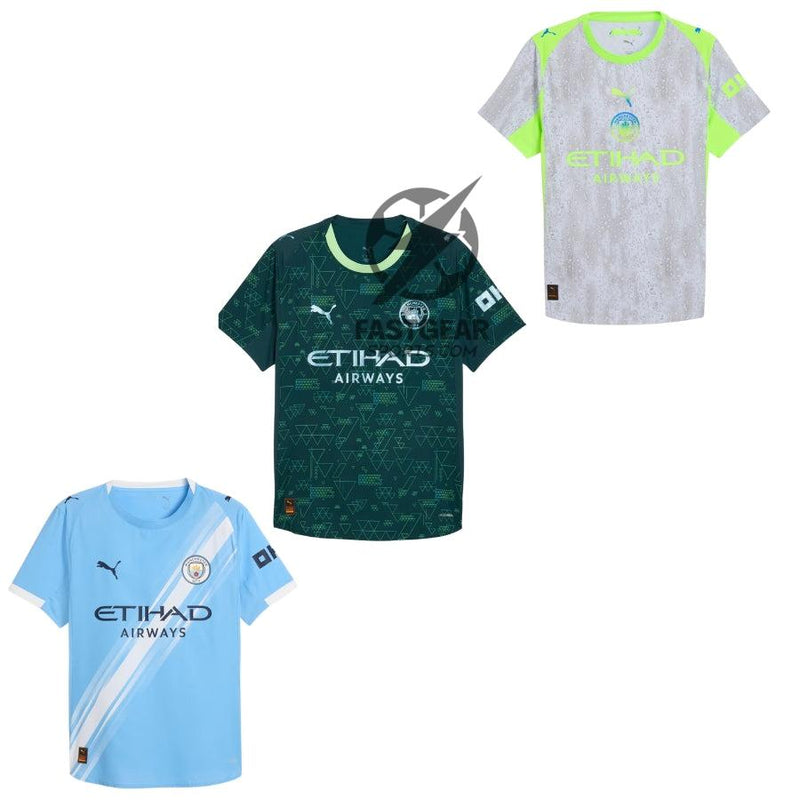 Manchester City Home, Away and Third Kit 3 Fan Jersey Shirt 2025/26