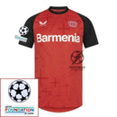 Bayer 04 Leverkusen Home Fan Jersey 2024/25 Patches UCL UEFA Foundation (Official Printing)