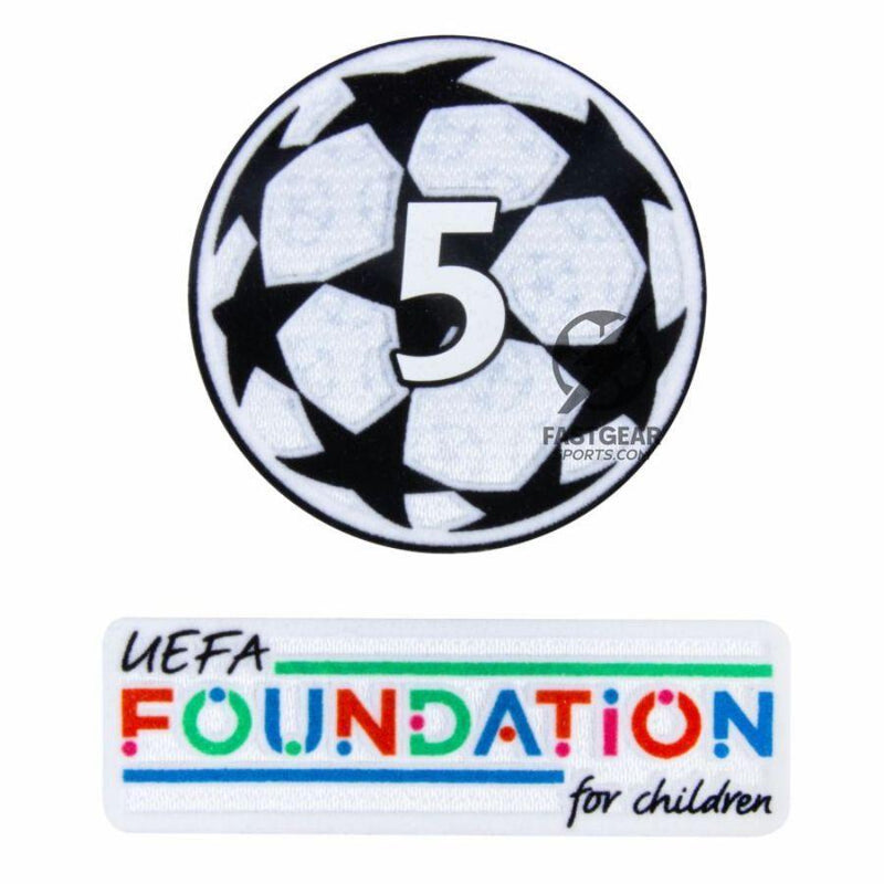 Barcelona Lamine Yamal 19 Home 2024/25 Patches UCL UEFA Foundation (Official Printing)