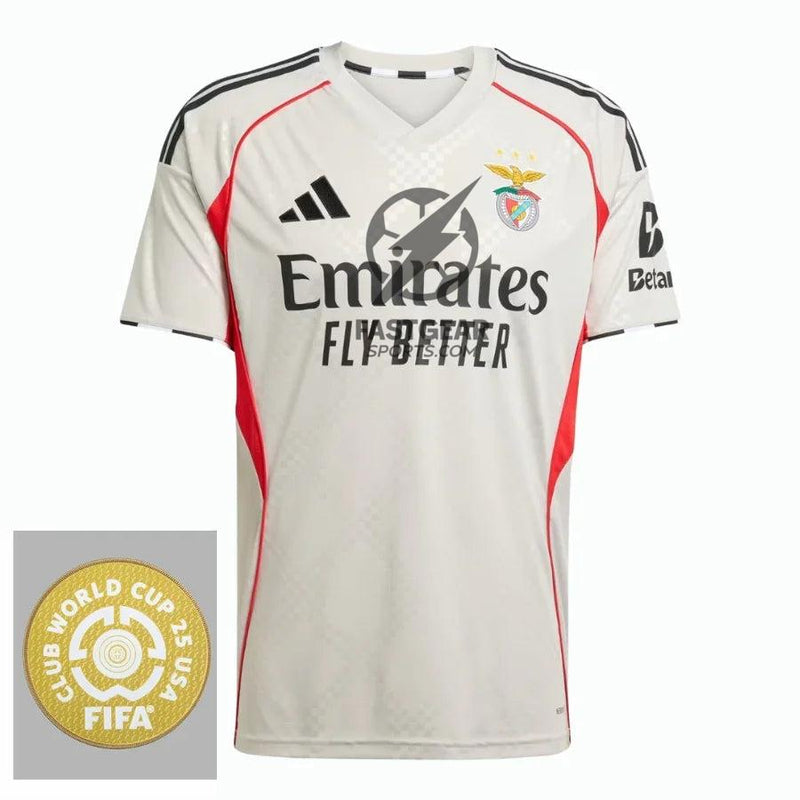 Benfica Away Fan Jersey 2025/26 Patch Club World Cup