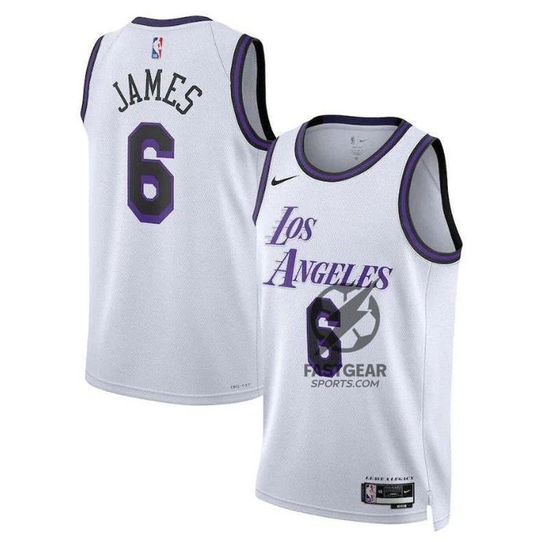 LeBron James Los Angeles Lakers Unisex 2023 NBA Jersey - City Edition - White