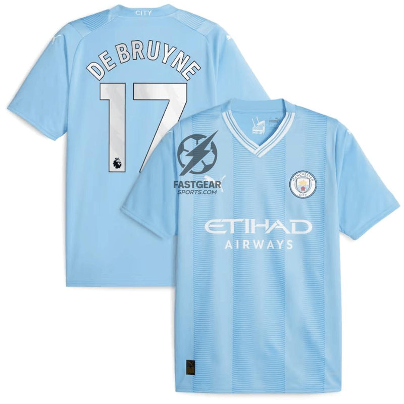 DE BRUYNE 17 Manchester City Home Jersey 2023/24