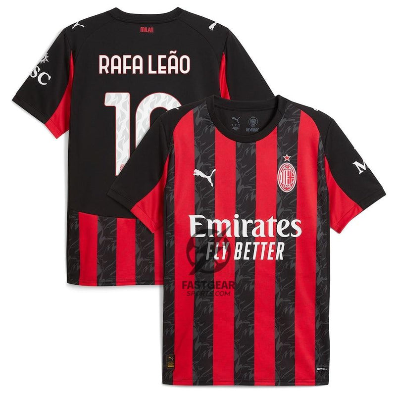 Milan Rafael Leão 10 Home Fan Jersey 2025/26