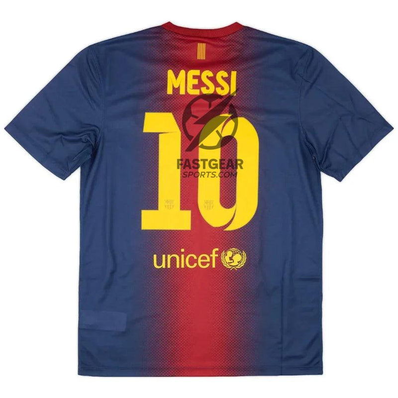 Messi #10 Barcelona Home Retro Jersey 2012/13
