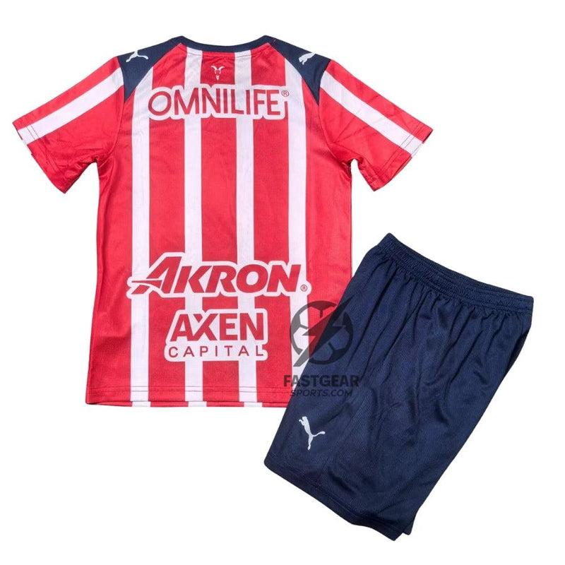 Kids Kit Chivas de Guadalajara Home Fan Jersey 2025/26