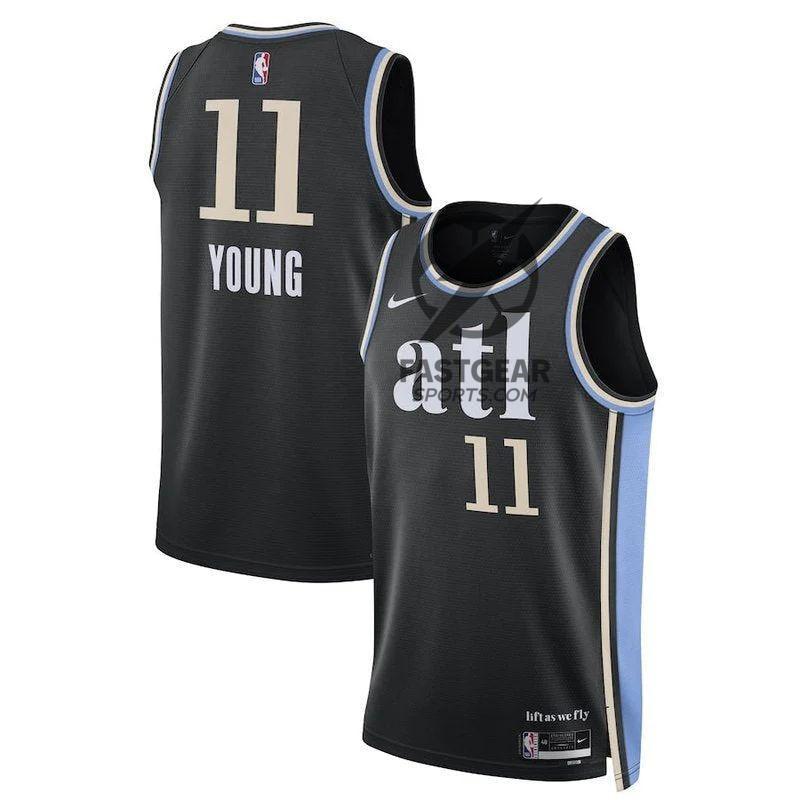 Trae Young Atlanta Hawks Unisex 23/24 NBA Jersey - Black - City Edition