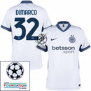Inter Milan Dimarco 32 Away 2024/25 Patches UCL UEFA Foundation (Official Printing)
