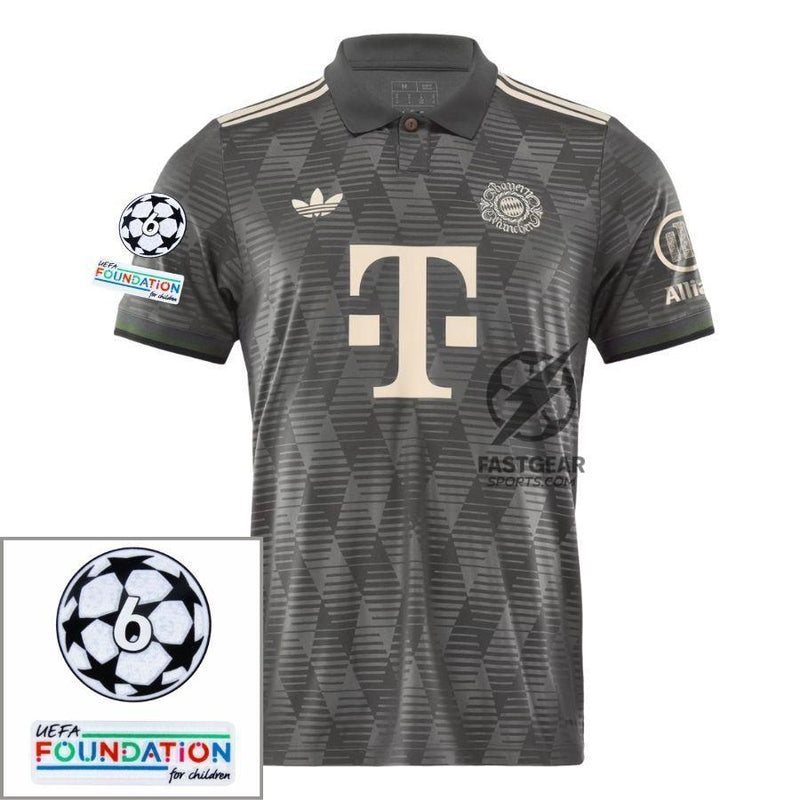 Bayern München Oktoberfest Fan Jersey 2024/25 Patches UCL UEFA Foundation (Official Printing)