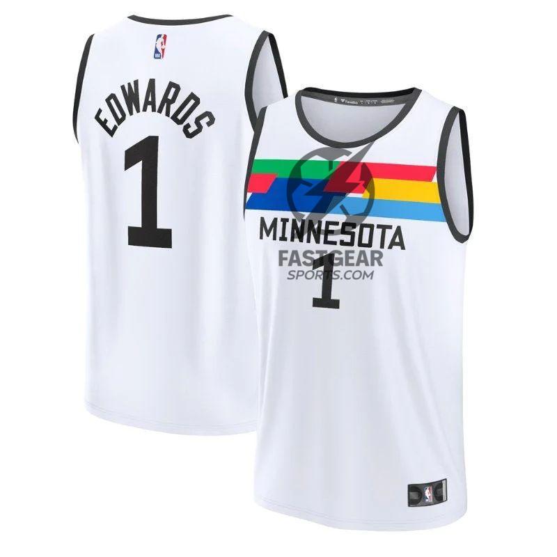 Anthony Edwards Minnesota Timberwolves Unisex 2023 Fastbreak NBA Jersey - City Edition - White