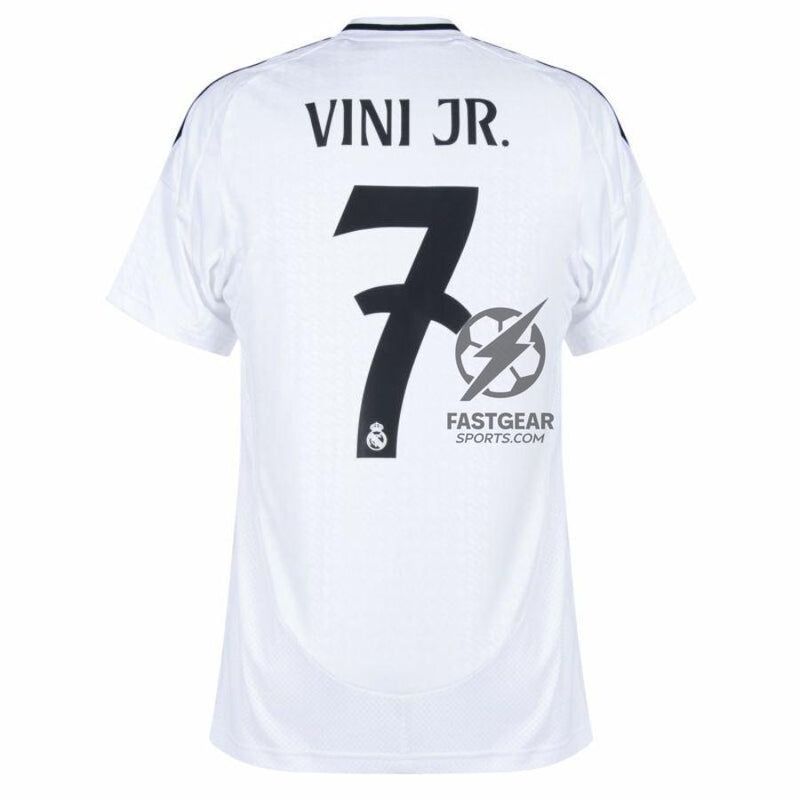 Real Madrid Home Fan Jersey 2024/25 Patches UCL UEFA Foundation (Official Printing)