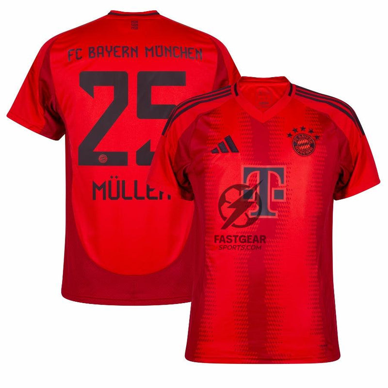 Bayern Munich MÜLLER #25 Home Fan Jersey 2024/25