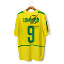 Ronaldo 9 Brazil Home Retro 2002 World Cup Ronaldo Ronaldinho Rivaldo
