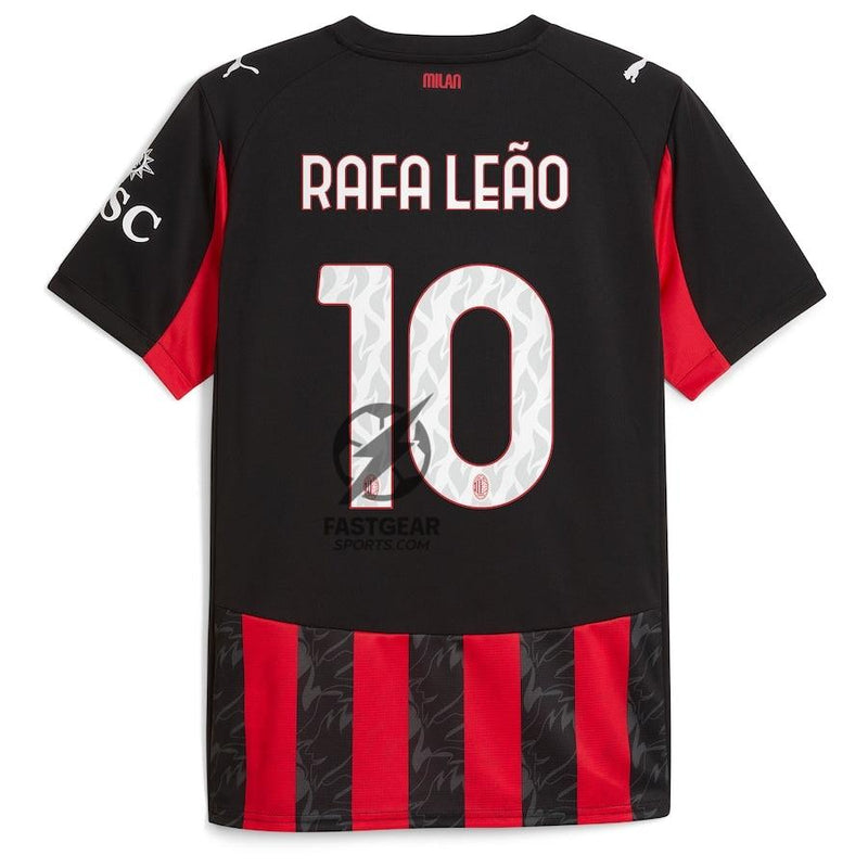 Milan Rafael Leão 10 Home Fan Jersey 2025/26