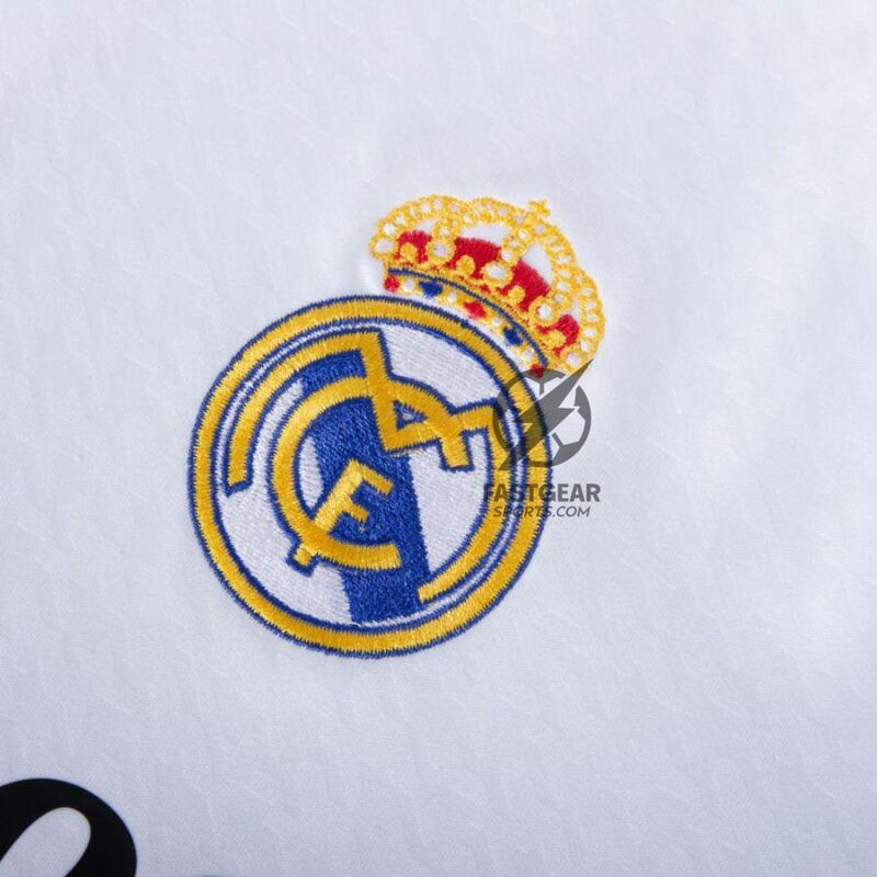 Real Madrid Vini JR. 7 Home Fan Jersey 2024/25 Patches UCL UEFA Foundation (Official Printing)