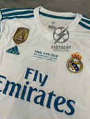 Retro Real Madrid Long-sleeve Home Jersey 2017/18