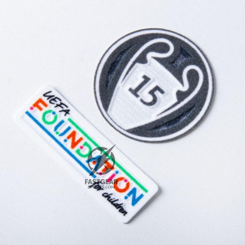 Real Madrid Bellingham 5 Home Fan Jersey 2024/25 Patches UCL UEFA Foundation (Official Printing)