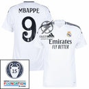 Real Madrid Home Fan Jersey 2024/25 Patches UCL UEFA Foundation (Official Printing)