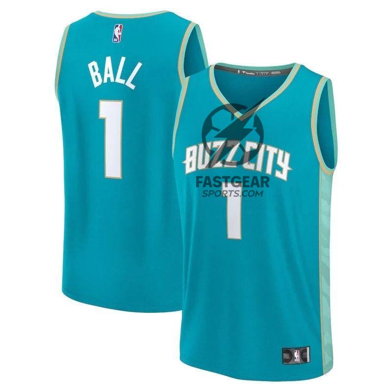 LaMelo Ball Charlotte Hornets Fanatics Branded unisex 23/24 Fast Break NBA Jersey - Teal - City Edition
