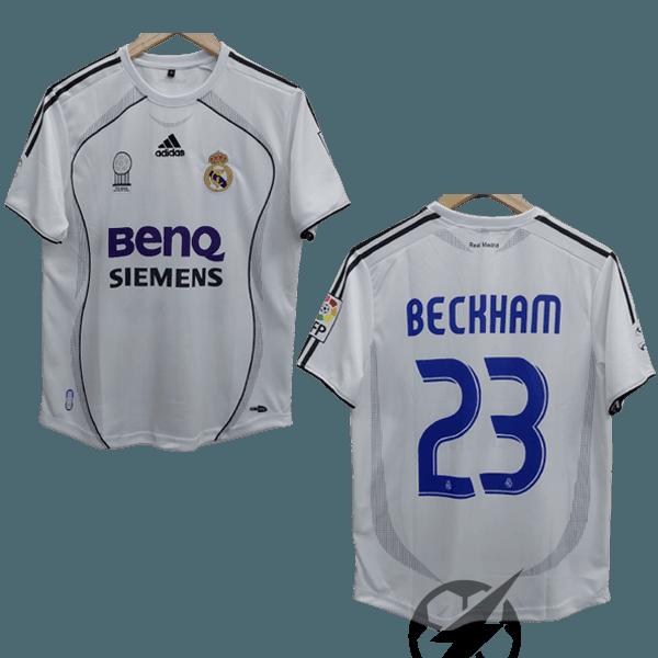 Beckham 2006-07 Real Madrid Home Jersey  Retro Collection