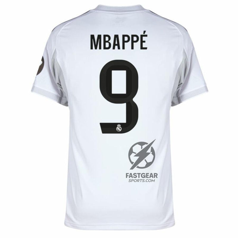 Real Madrid Mbappé 9 Home Fan Jersey 2025/26 Patch Club World Cup
