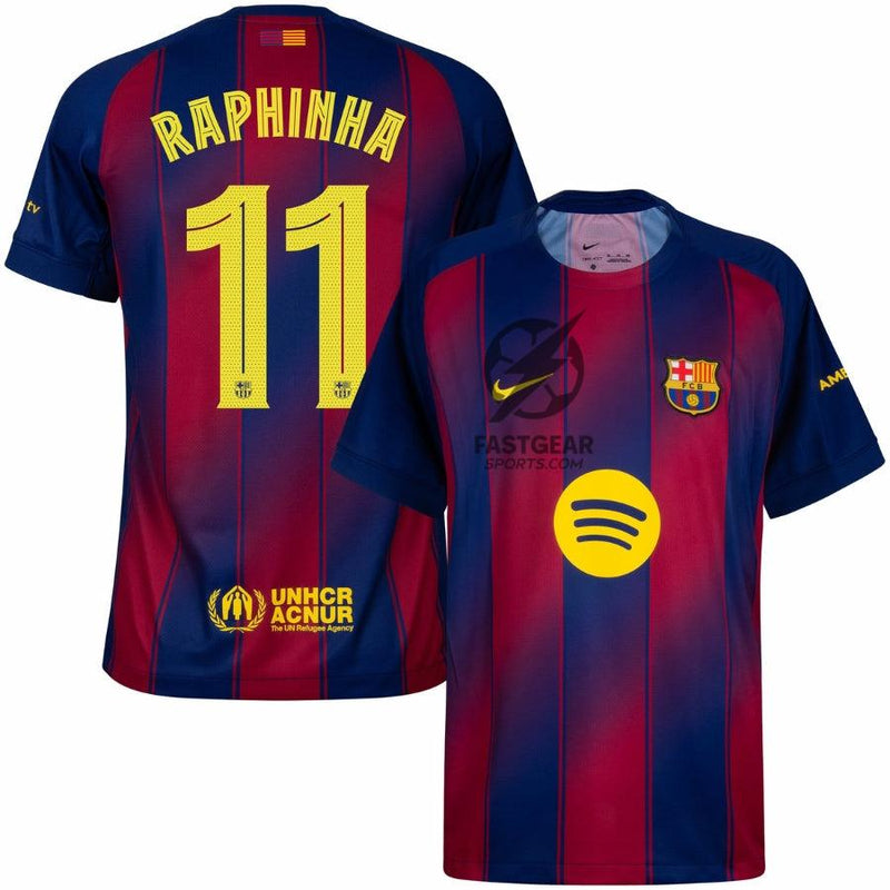 Kit 3 Fan Jerseys Barcelona Home, Away e Third 2025/26