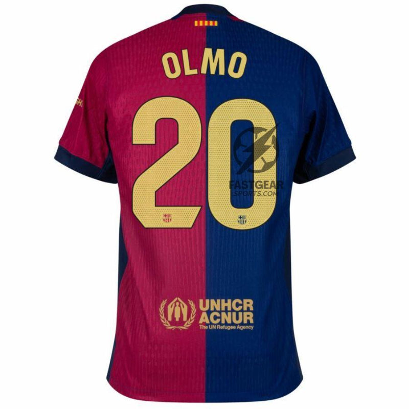 Barcelona Home 2024/25 Patches UCL UEFA Foundation (Official Printing)