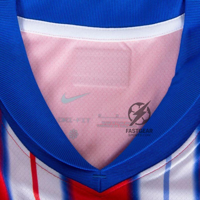 Atlético Madrid Griezmann 7 Home Fan Jersey 2024/25 Patches UCL UEFA Foundation (Official Printing)
