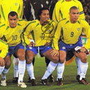 Brazil Home Retro 2002 World Cup Ronaldo Ronaldinho Rivaldo