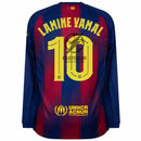 Barcelona Home Lamine Yamal 10 Fan Jersey Long Sleeve 2025/26