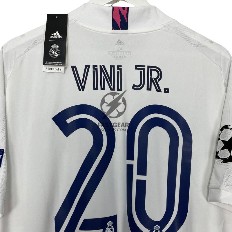 Real Madrid Home Long Sleeve Fan Jersey 2020/21 Vini Jr. 20