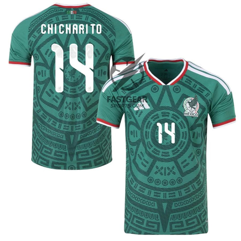 Mexico Home Chicharito 14 Authentic Player Shirt 2026 World Cup