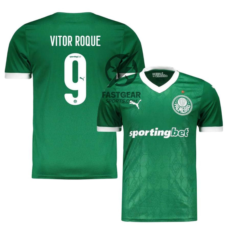 Palmeiras Home Vitor Roque 9 Fan Jersey 2025/26