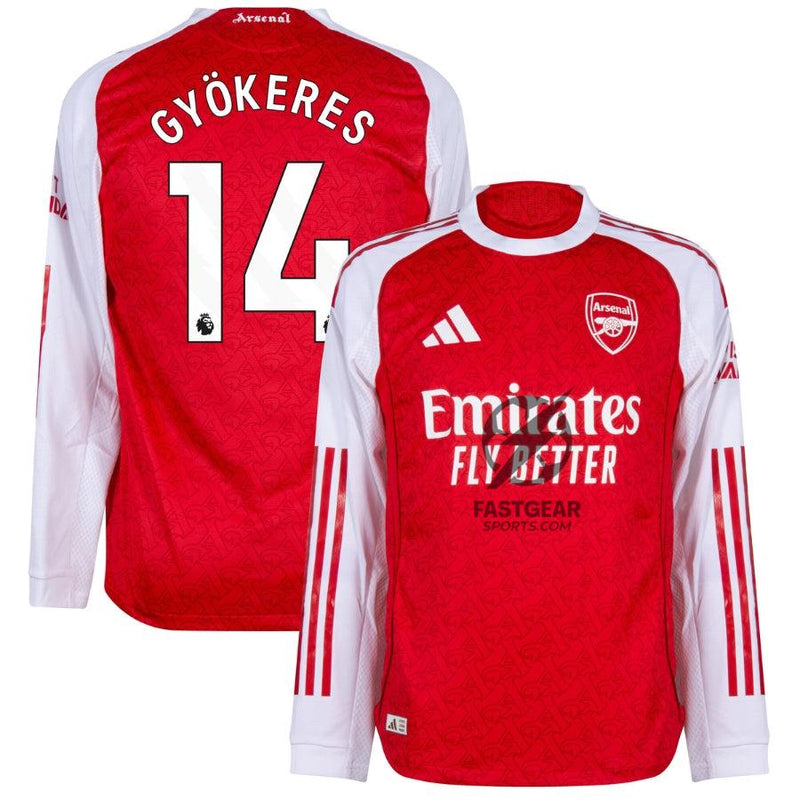 Arsenal Gyökeres 14 Home Long Sleeve Fan Jersey 2025/26