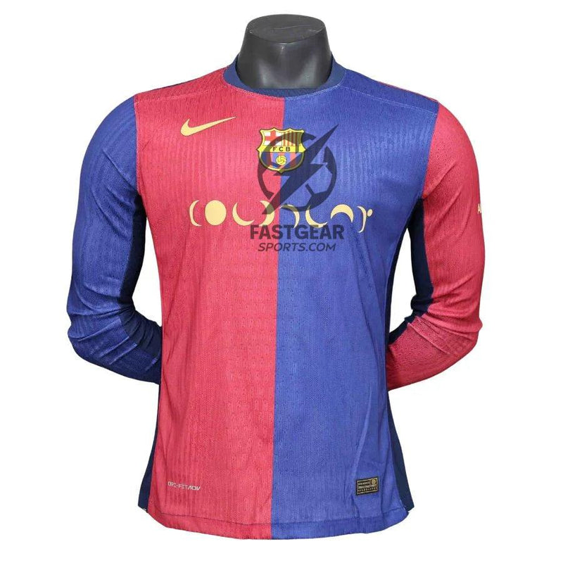 Barcelona Coldplay Collab Home Long Sleeve Authentic Player 2024/25