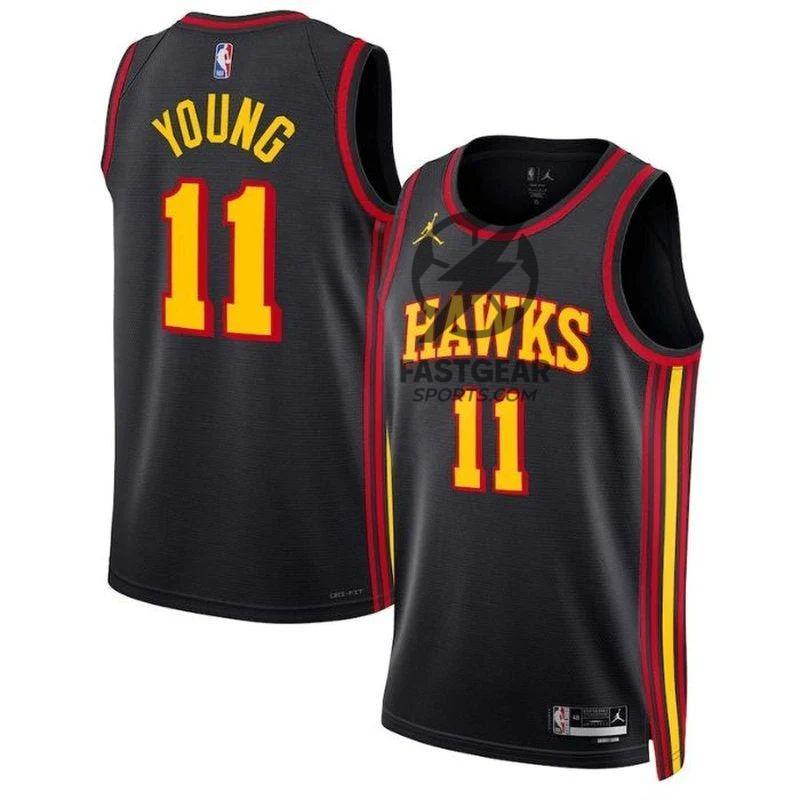 Trae Young Atlanta Hawks 2023 Statement Edition NBA Jersey - Black