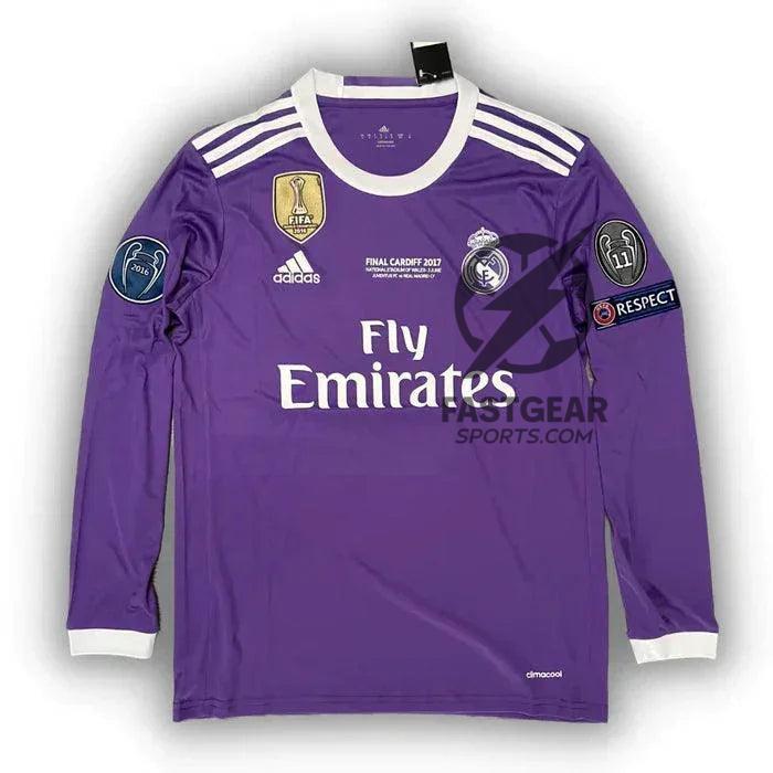 Retro Real Madrid Long-sleeve Away Jersey 2016/17