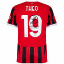 AC Milan Home Fan Jersey 2024/25 Patches UCL UEFA Foundation (Official Printing)