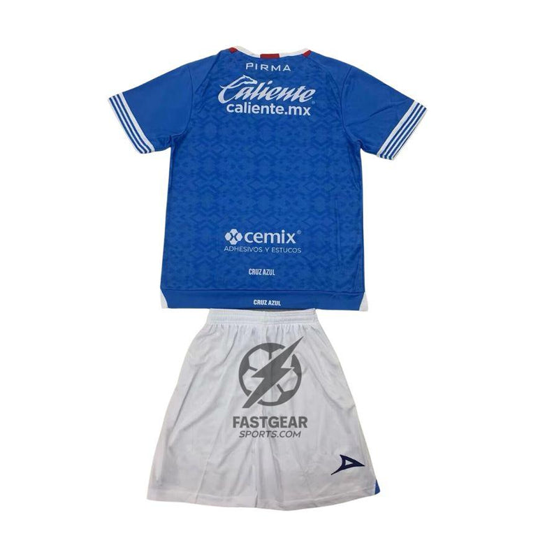 Kids KIT Cruz Azul Home Fan Jersey 2024/25