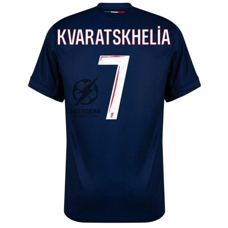 Paris Saint-Germain Fan Jersey Home 2024/25 Patches UCL UEFA Foundation (Official Printing)