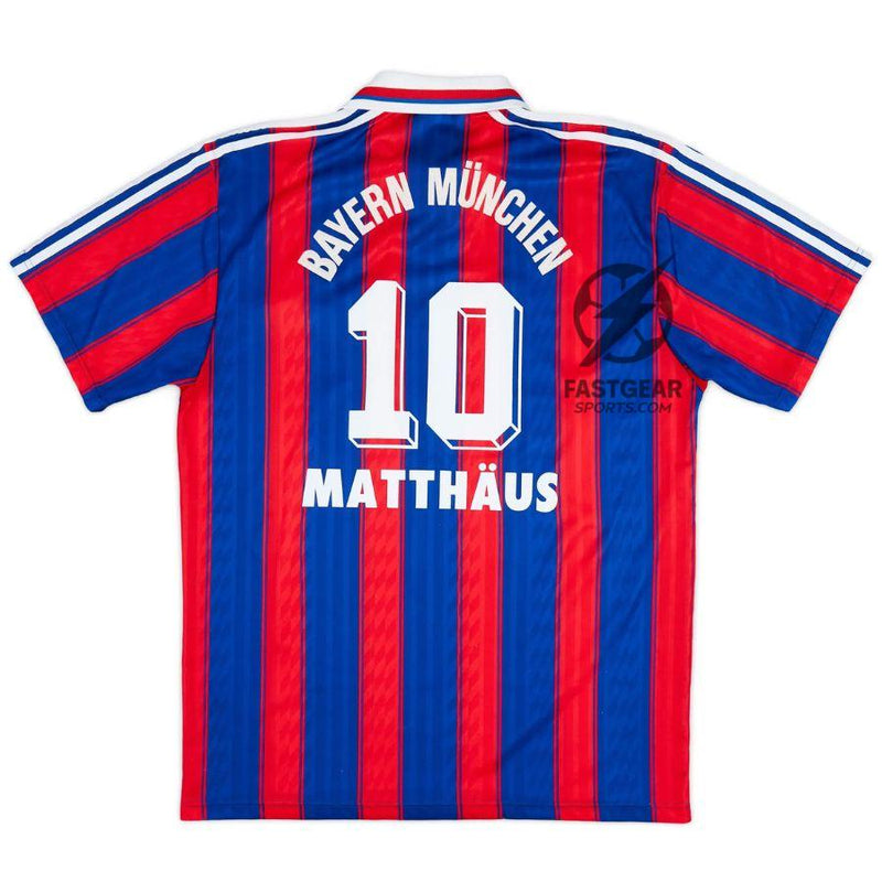 Matthäus #10 Bayern Munich Home Retro Jersey 1995/97
